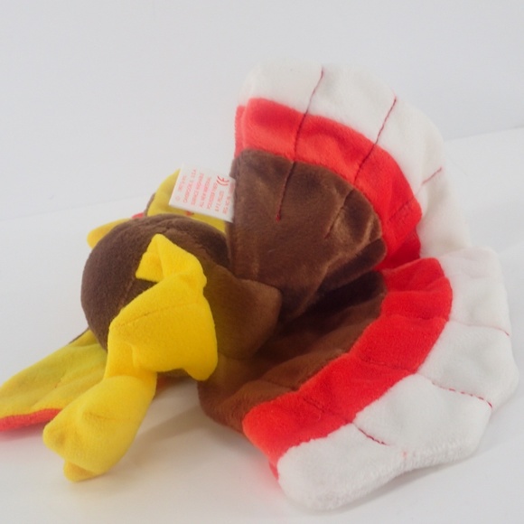 TY Beanie Baby GOBBLES TURKEY Rare Retired Vtg Birthday Nov 27 1996 Tag Error - Picture 7 of 15